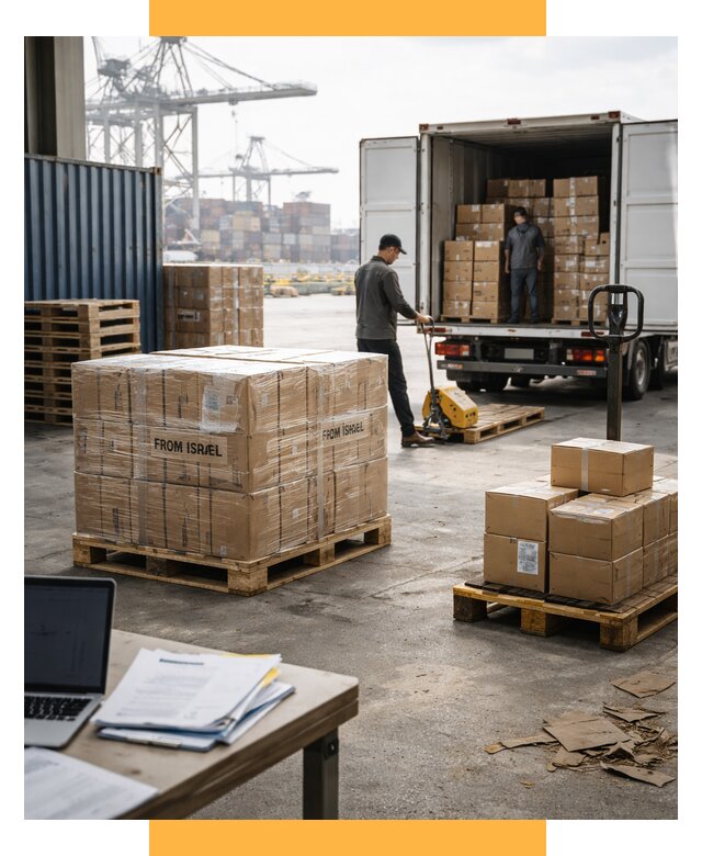 Доставка грузов из Израиля от 15440 р., логистика от СетСервис-Прв