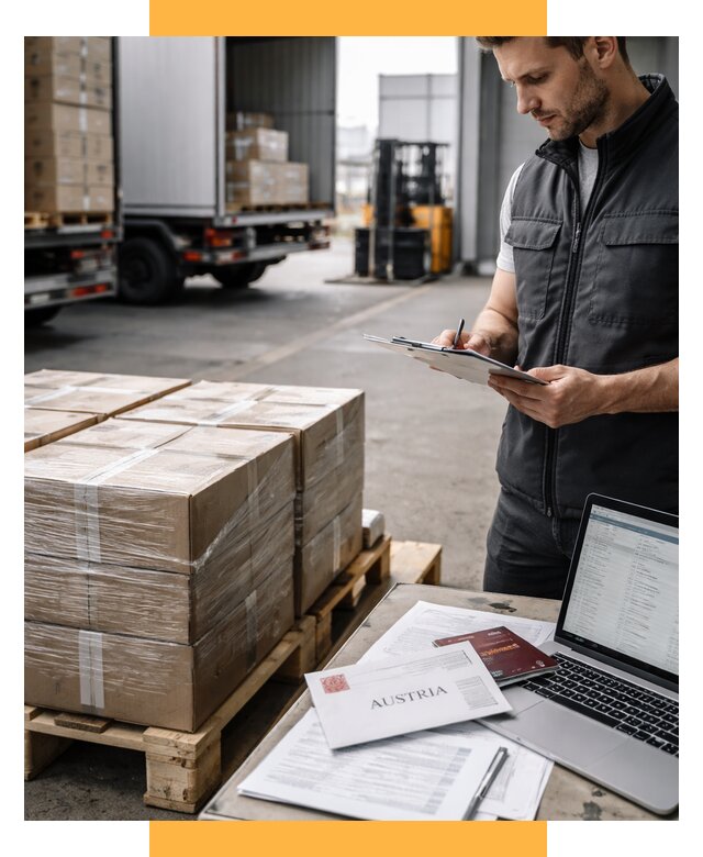 Доставка в Австрию от 66905 р. Логистика и экспорт СетСервис-Прв