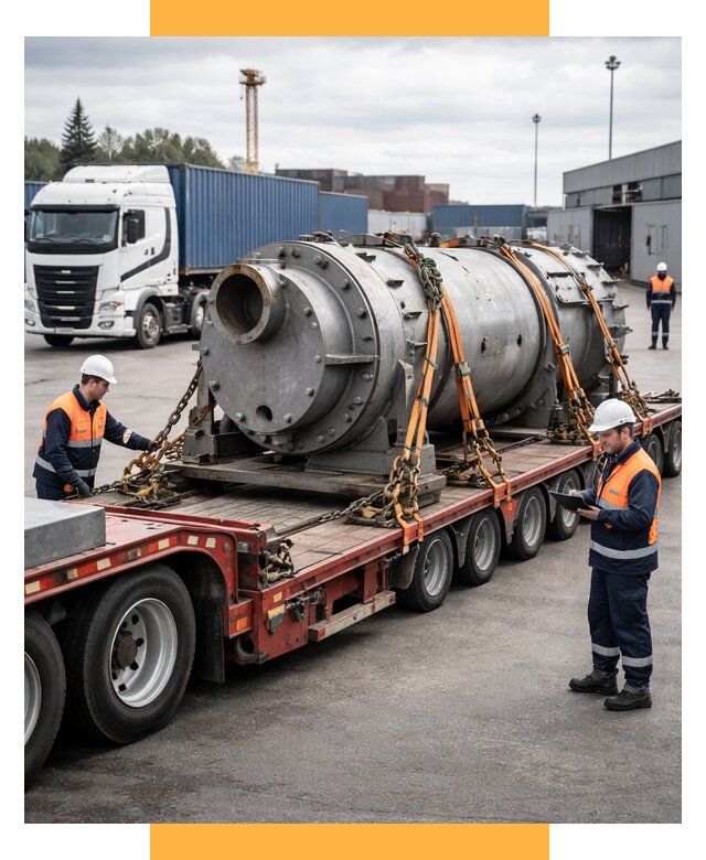 Перевозка тяжеловесных грузов под ключ от 154395 р. | СетСервис-Прв